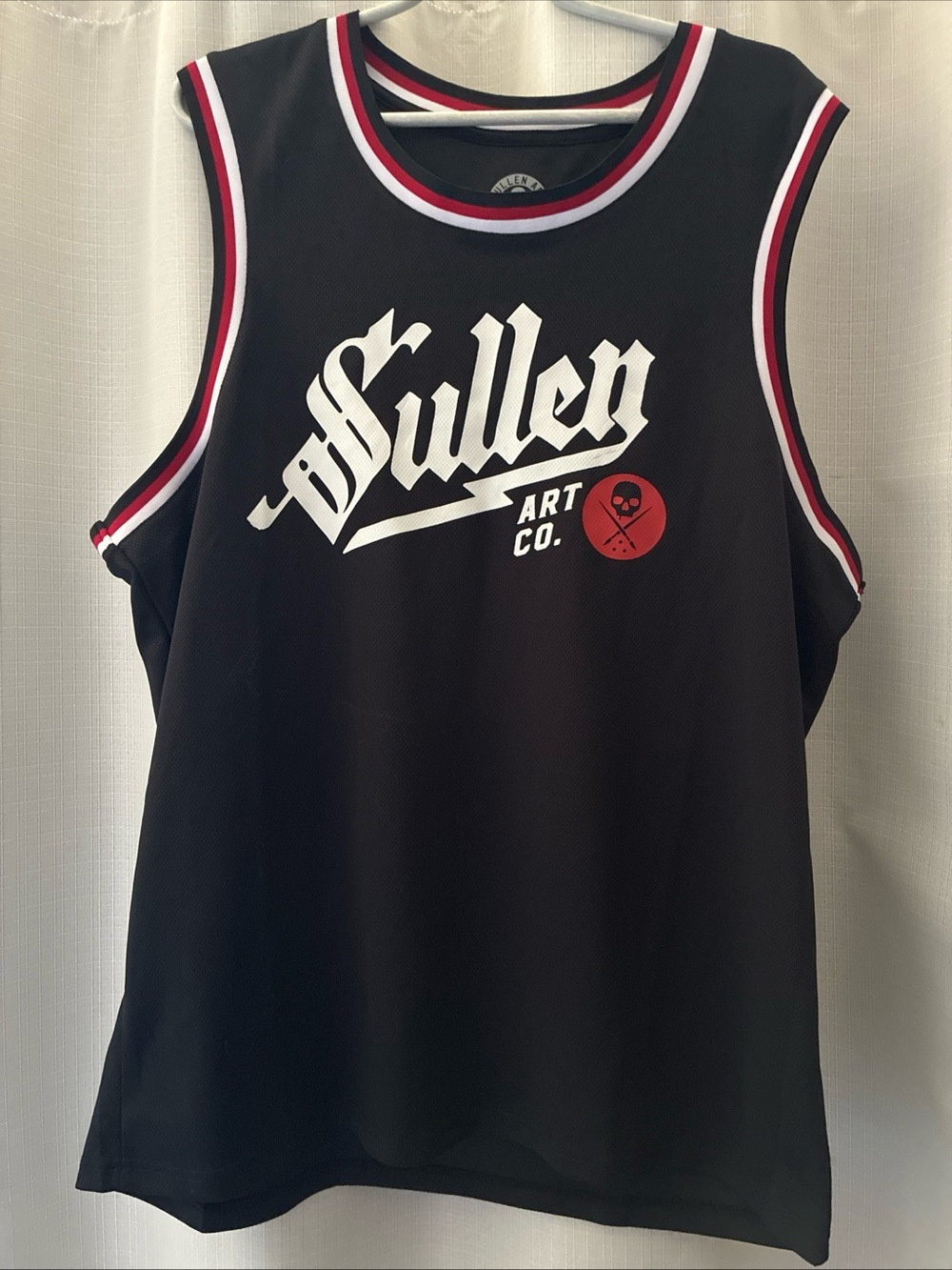 Sullen Art collective Co. Black Graphic Basketball Jersey skull